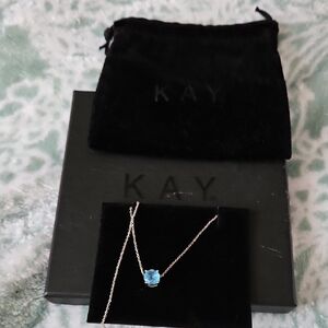 Kay Jewelers Aquamarine Necklace